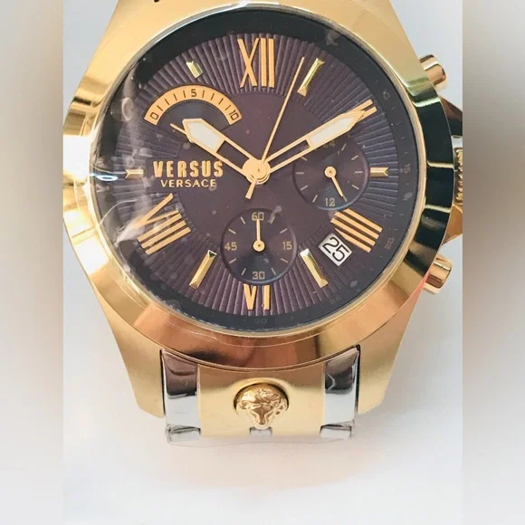 New VERSUS VERSACE Chrono Lion Box Set Bracelet Watch
